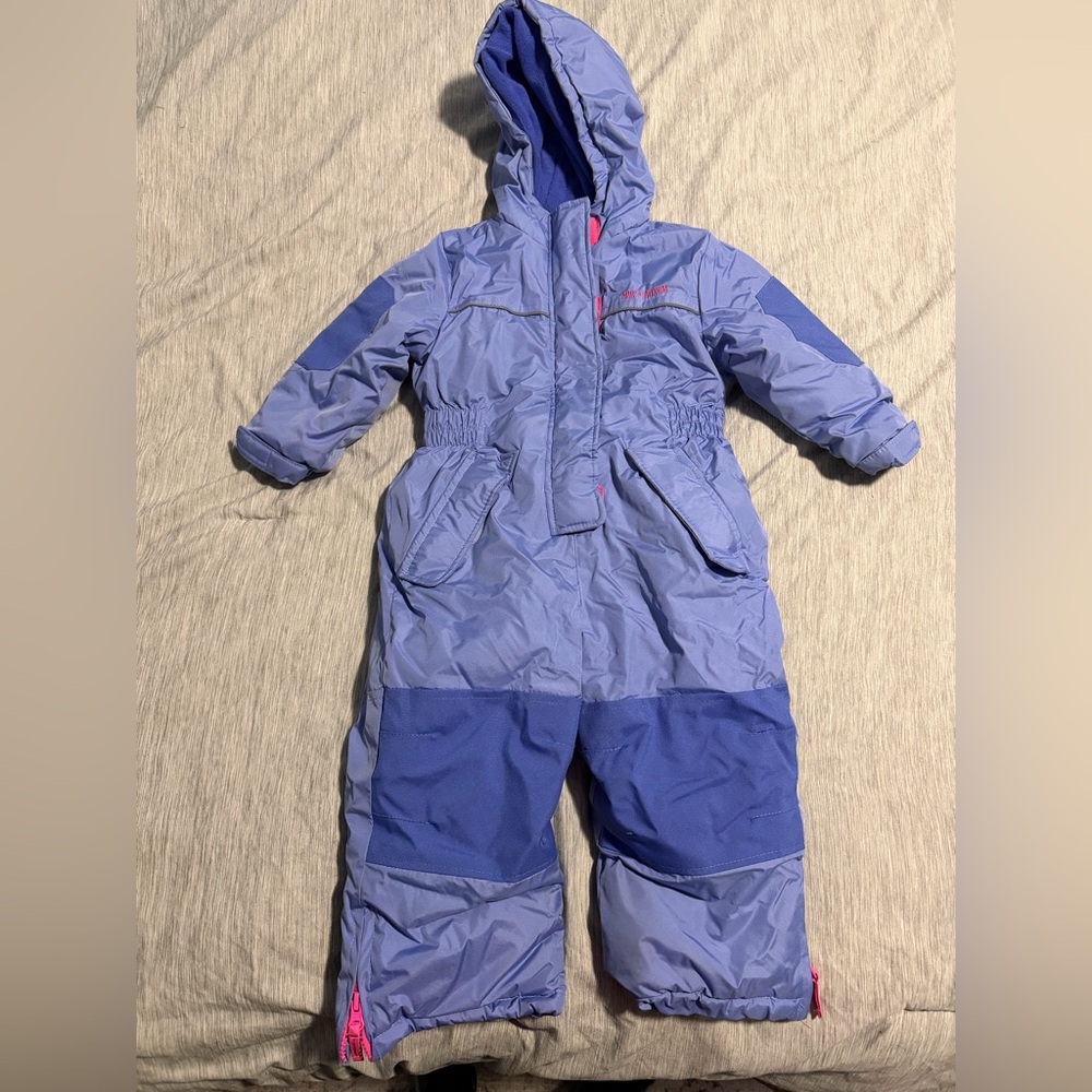 Pink Platinum Two-Tone Blue and Pink Snowsuit